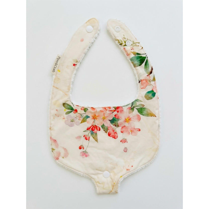 Soothe & Snap Pacifier Bib  | Ivory Botanical