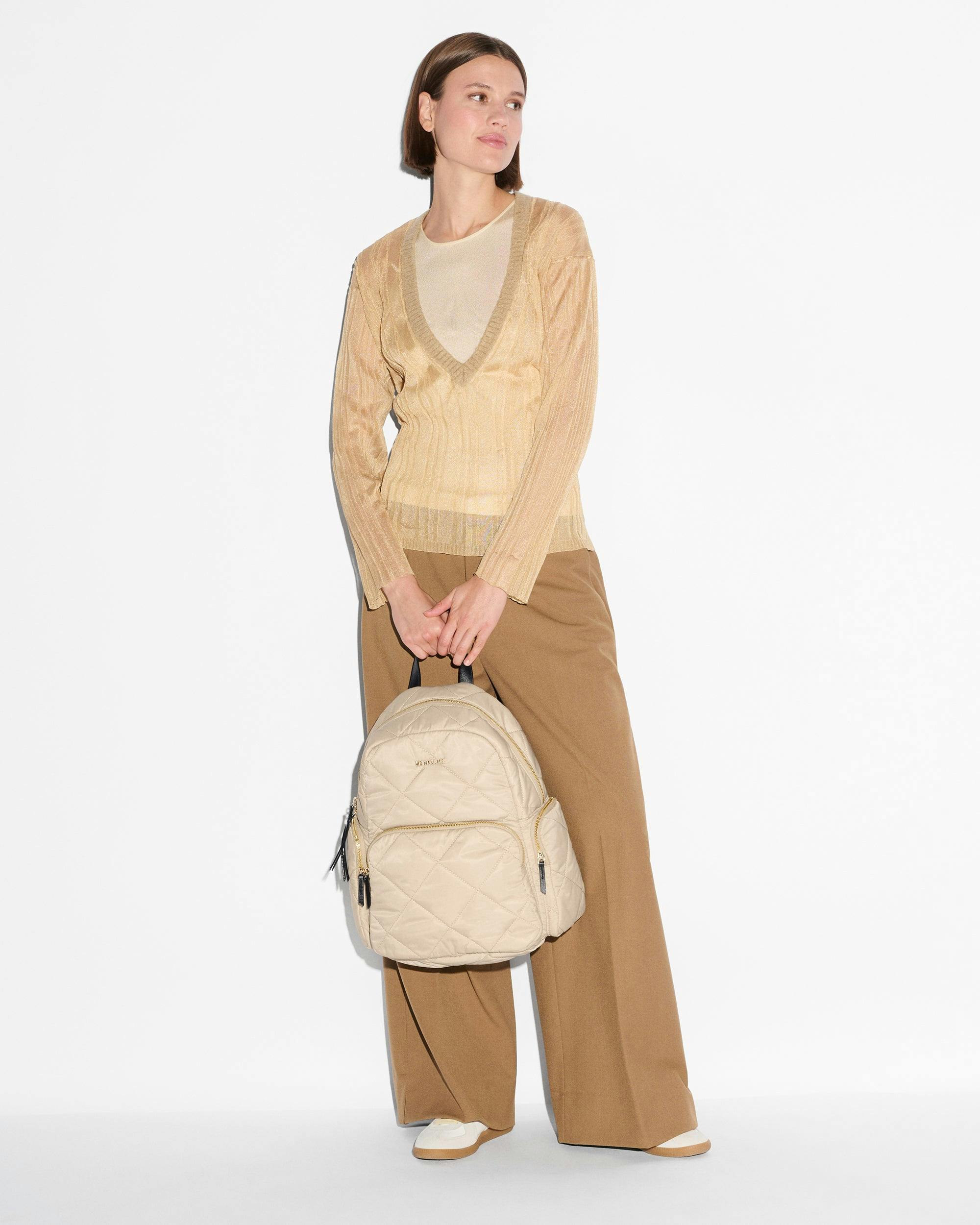 Buff/Black Madison Backpack