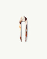 Mini French Hair Pin in Mocha