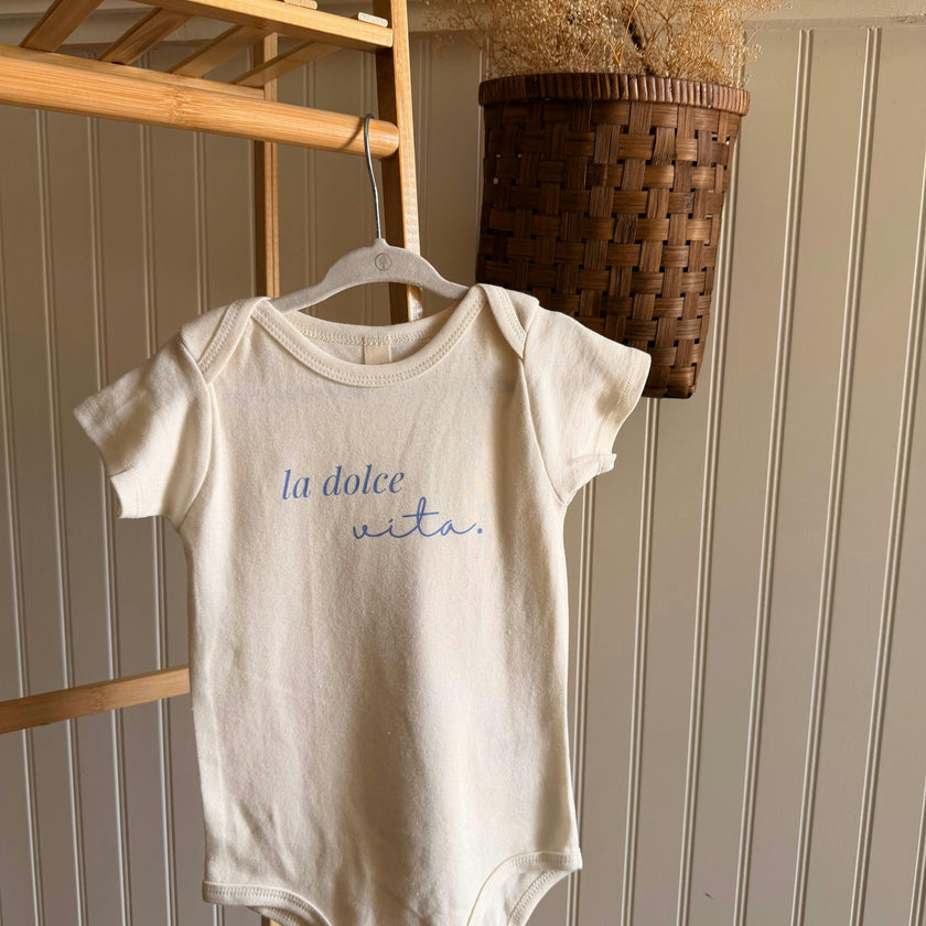 La Dolce Vita Organic Cotton Baby Bodysuit