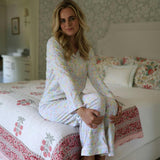 Charleston Women’s Button Front Long Pajama Set
