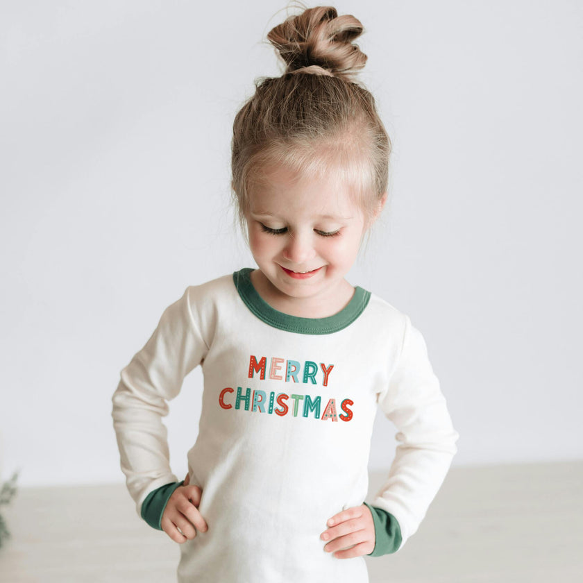 pajamas | merry christmas  green