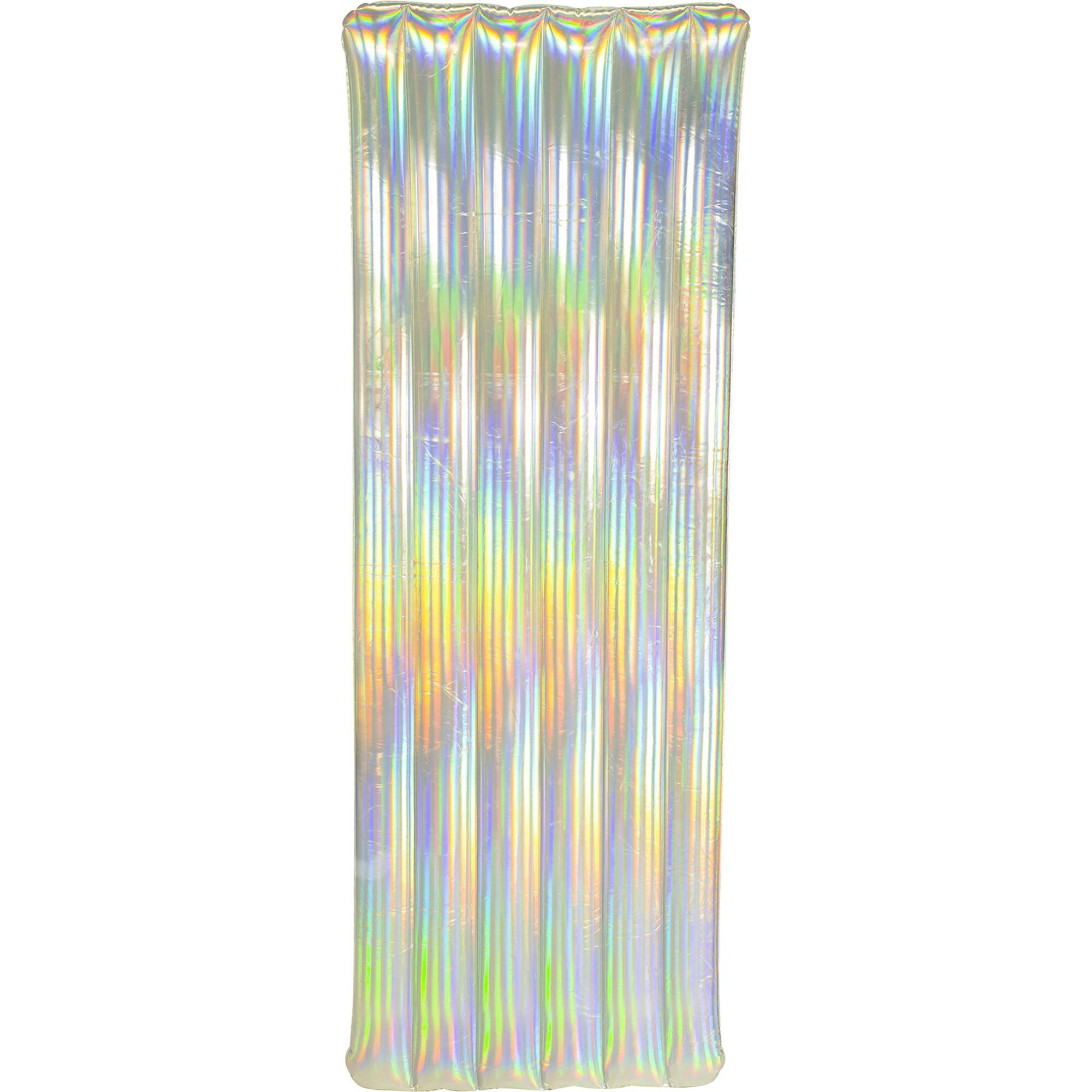 Holographic Deluxe Pool Raft 74 x 30