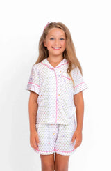 Multicolour Heart Jersey Short Sleeve PJ Set