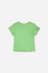 Crinkle Jersey T-Shirt Mint Green