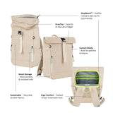 Ari Rolltop Backpack Set | Chest Strap