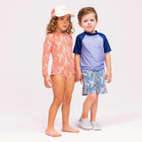 Kids Water Shoes - Blue/White - Lobster Ray