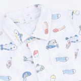 Fishing Lures - Polo Button Up with Casual Short