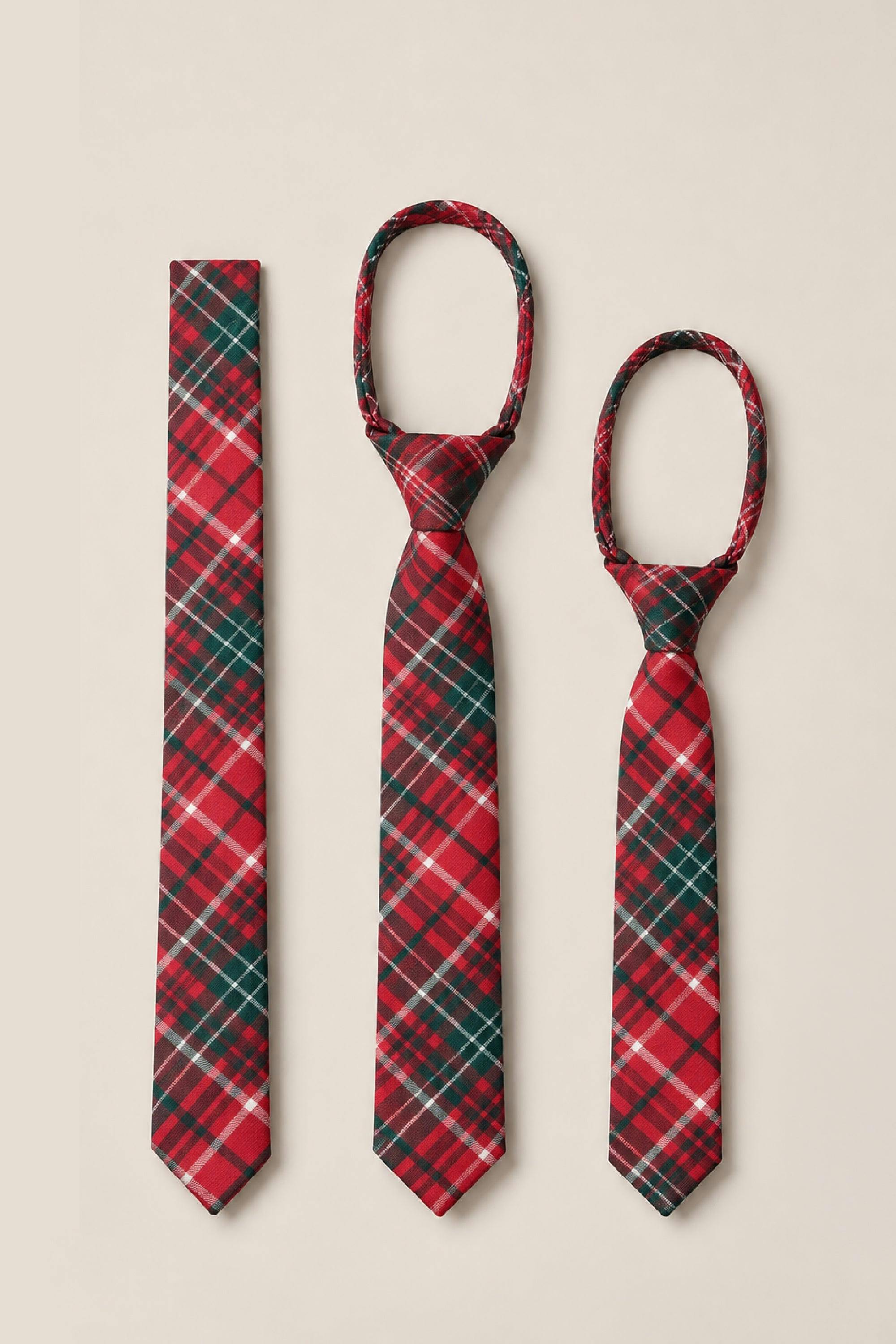 Ties in Christmas Cheer Plaid