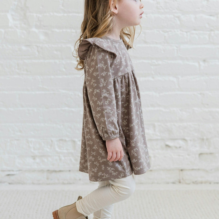 Mika Armhole Ruffle Long Sleeve Dress