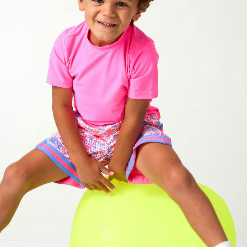 neon pink practice shirt