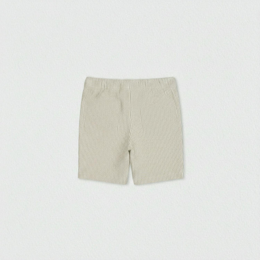 Bob Baby Shorts Cotton, Beige Stripe