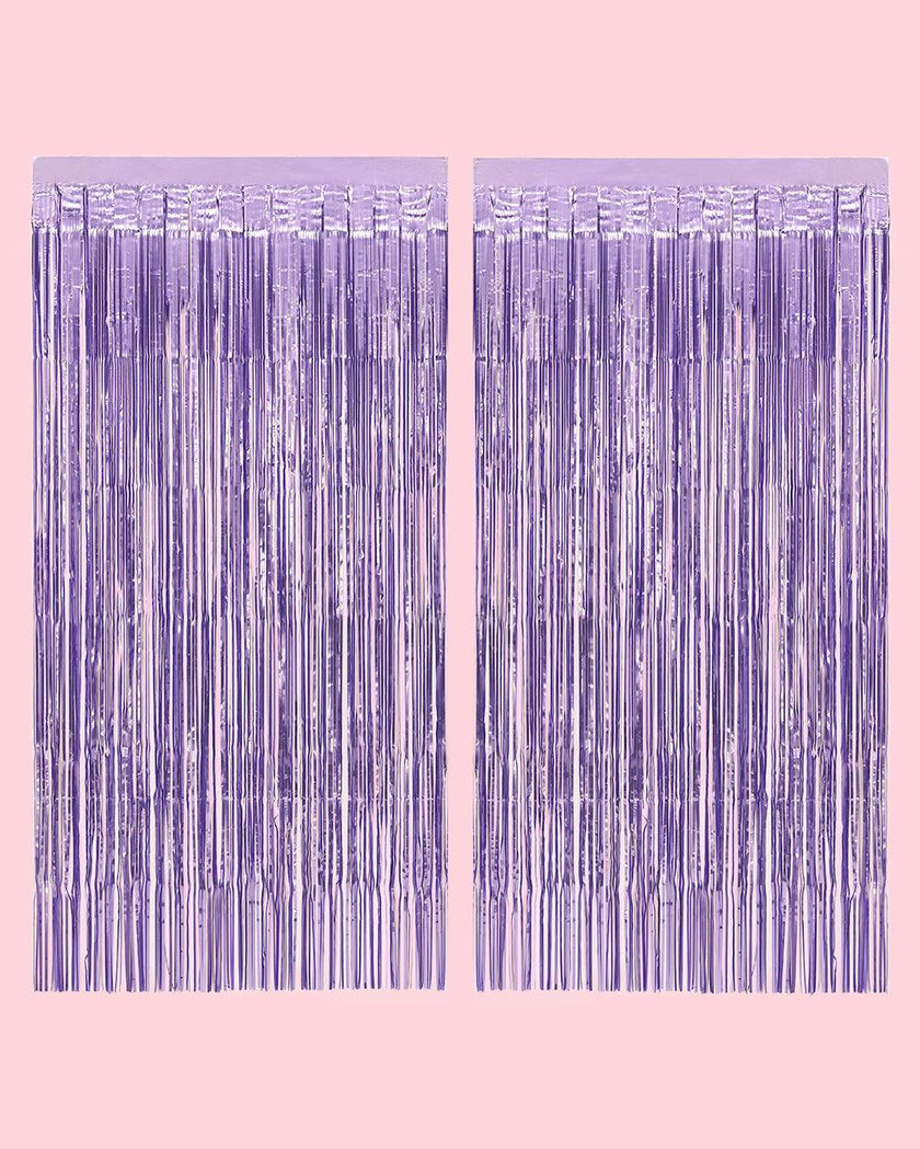 Euphoria Curtain - purple foil curtain