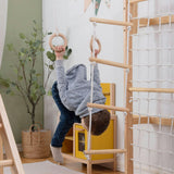 Grove Natural | Foldable Wall Mounted Indoor Jungle Gym, 8-in-1