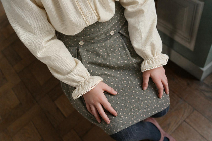 Girls' Kilt Skirt – Polka Dot