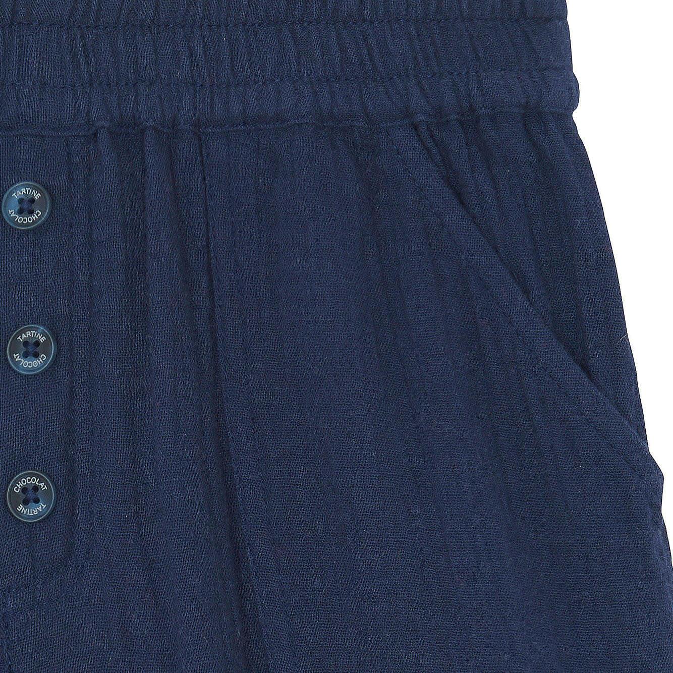 TARTINE ET CHOCOLAT Gauze Cotton Shorts