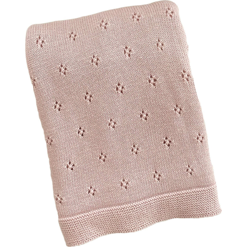Heirloom Pique Blanket, Blush | Organic Cotton