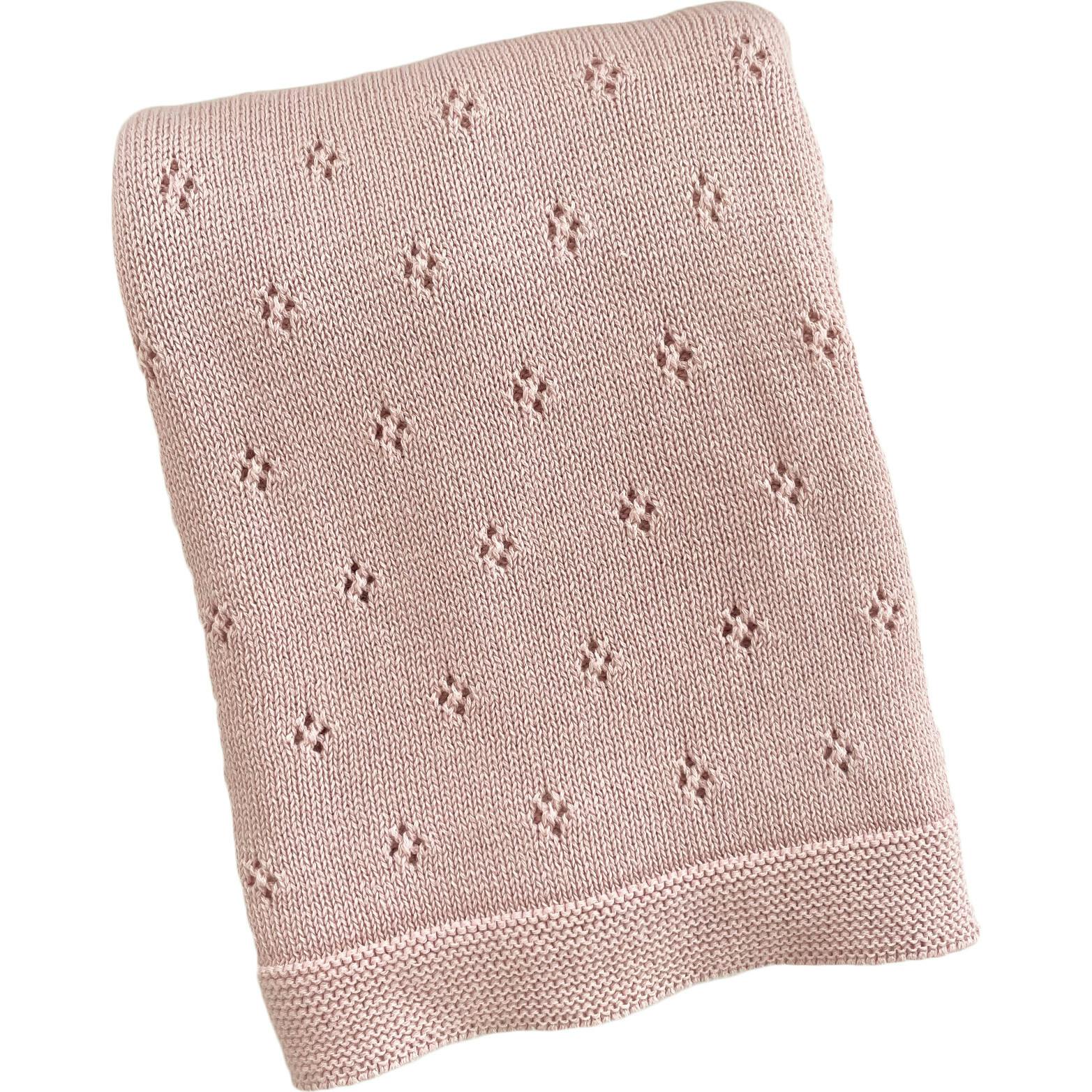 Heirloom Pique Blanket, Light Grey | Organic Cotton