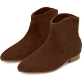 Cassie Velvet Suede Pointed Toe Ankle Boots