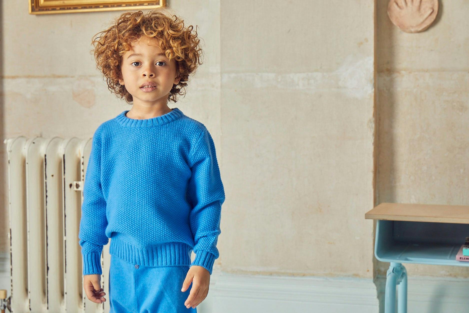 Moss Stitch Jumper | cashmere/merino