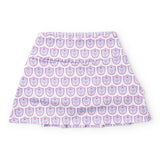 Margot Girls' Performance Skirt by LH Sport Tennis Crest Pink