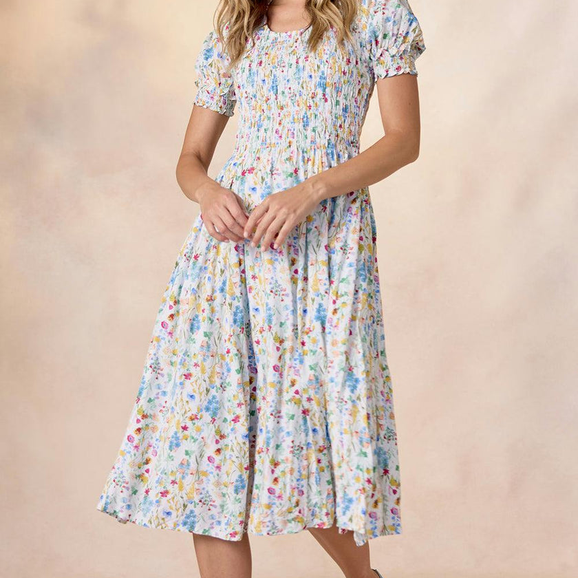 Amelie Dress in Floral Fields