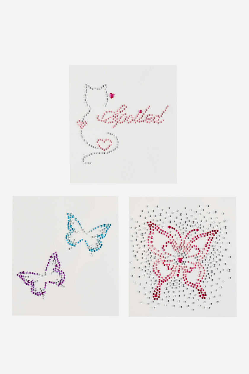 Butterfly Girl - Rhinestone Tattoo Set