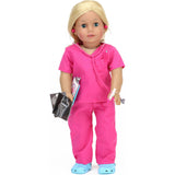 Sophia's 10-Piece Medical Set wth Scrubs, Lab Jacket and Accessories for 18" Dolls, Multi