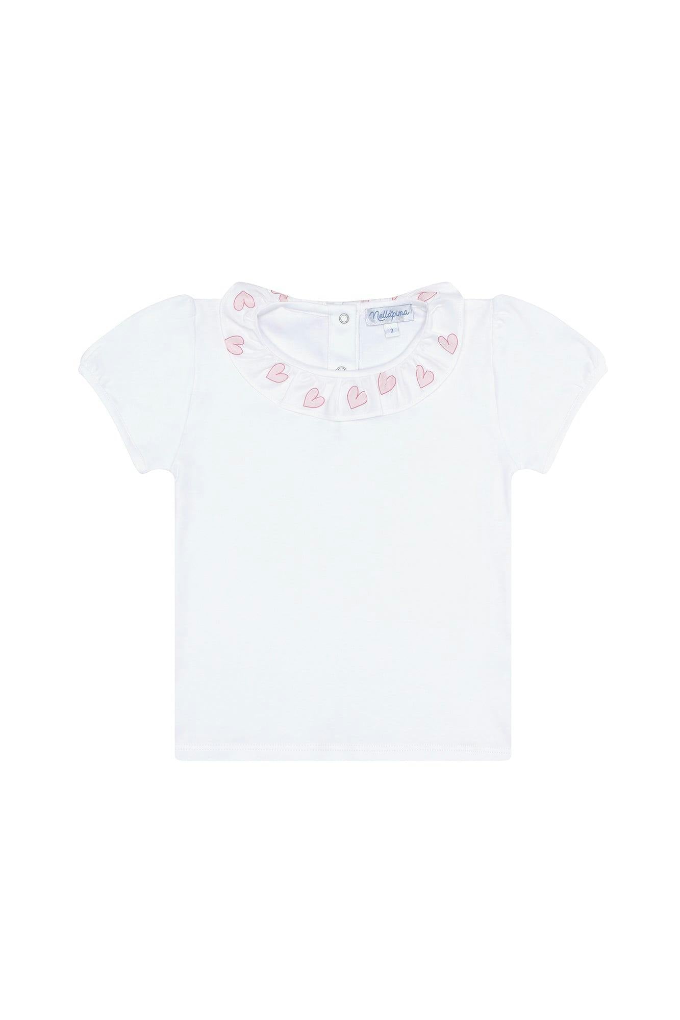 Pink Heart Print Tee