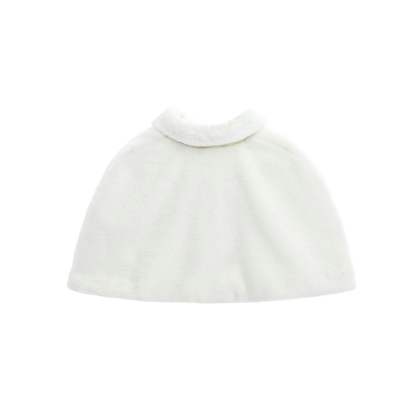 Ivory Faux Fur Cape