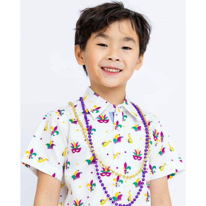 Mardi Gras Medley Shirt Short Sleeves