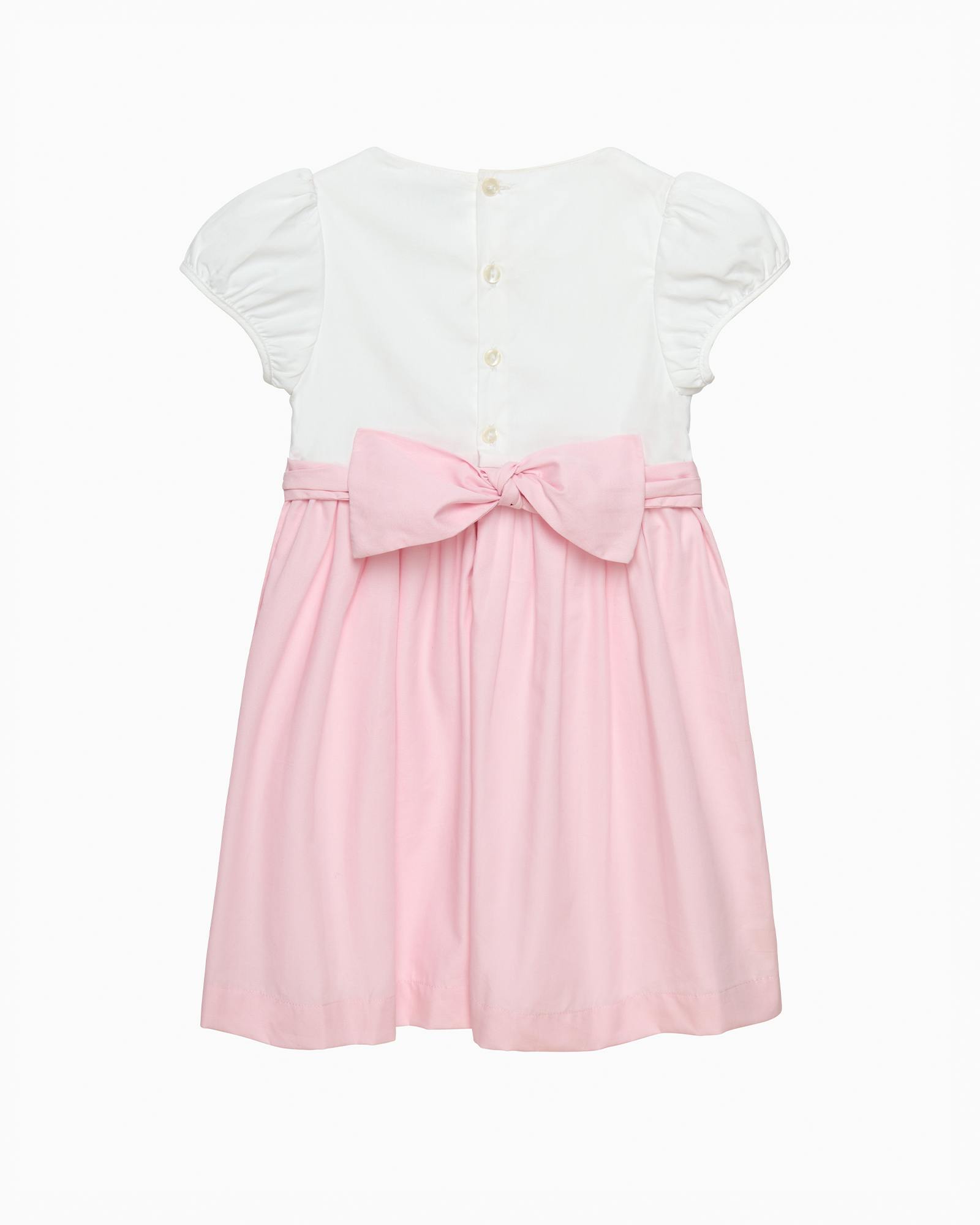 Rose Hand Smocked Dress in Pink