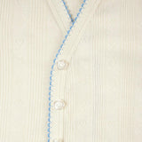 Ivory Hattie Pointelle Picot Cardigan