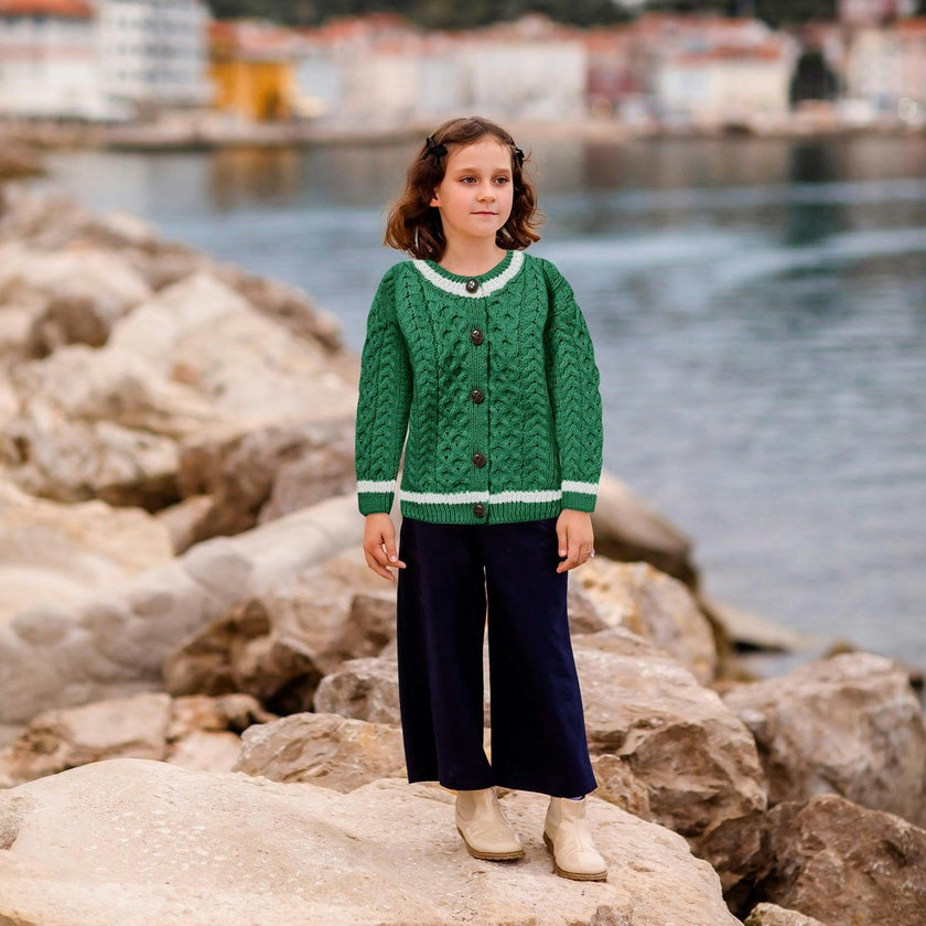 London Days Cardigan, Green