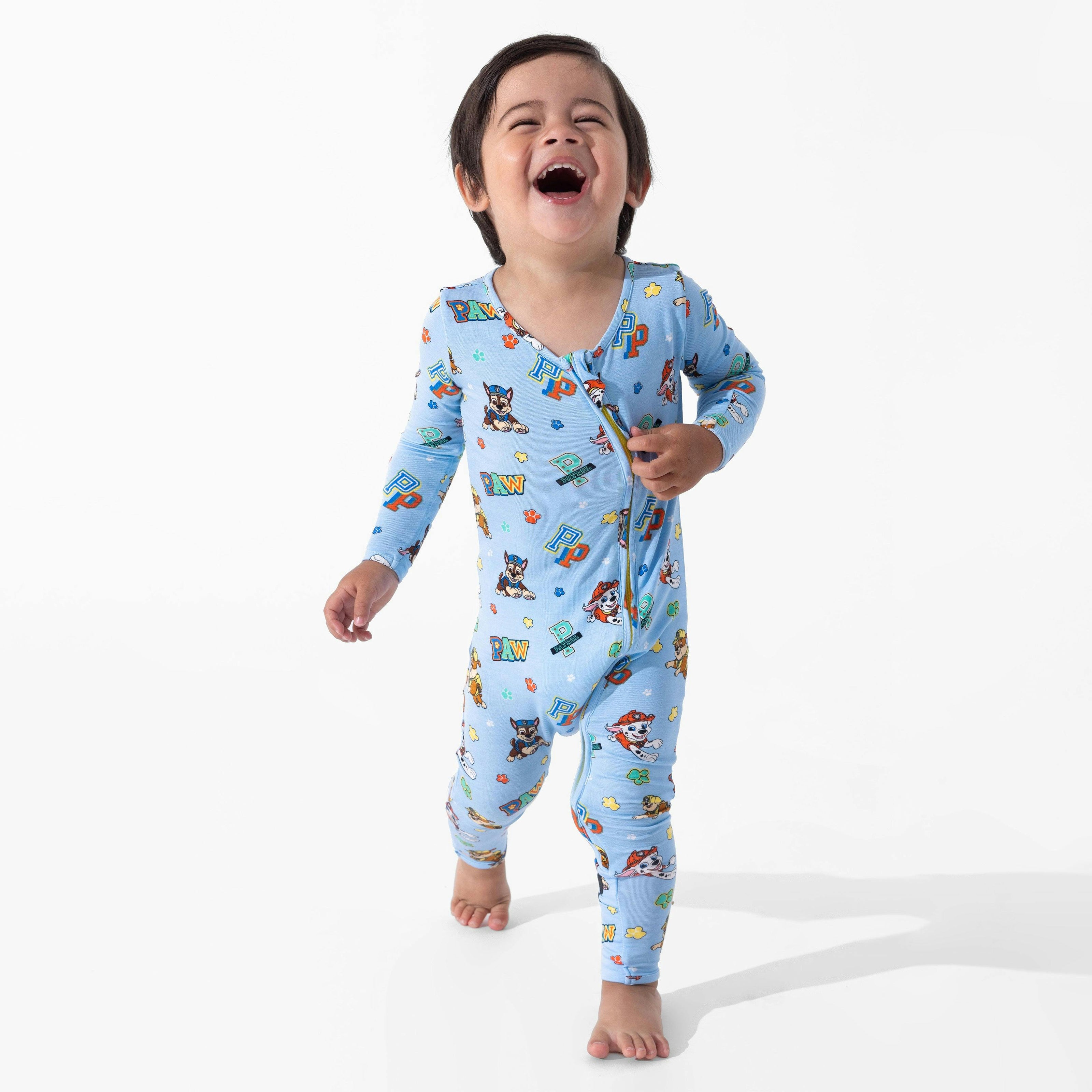 PAW Patrol: Varsity Blue Bamboo Convertible Footie