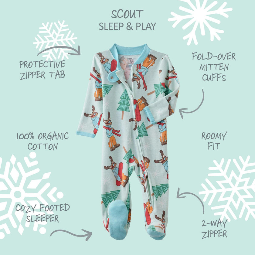 SCOUT Sleep & Play Baby Boys Pajamas