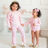 Bow Trellis Long Sleeve Romper