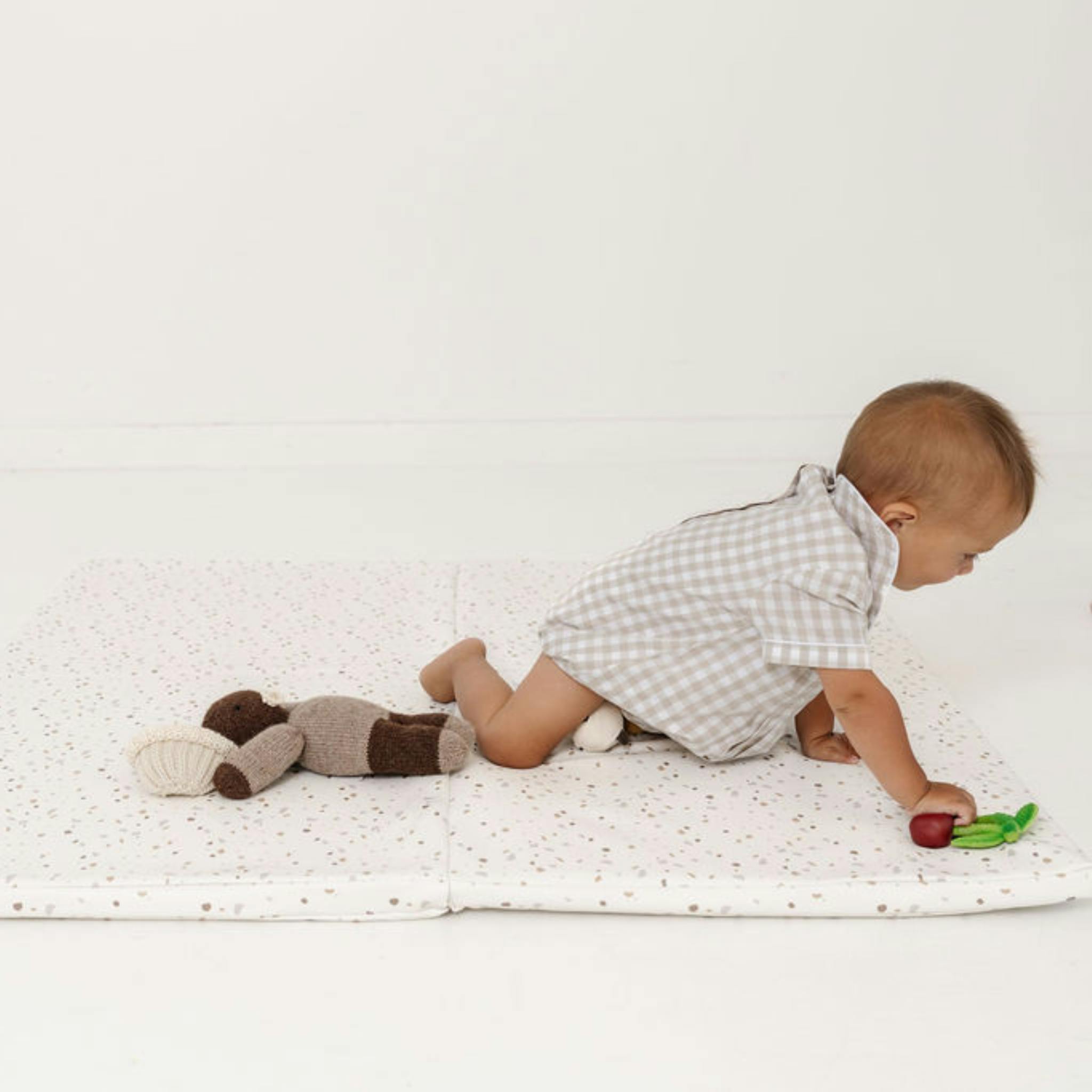 Terrazzo Chalk Vegan Leather Mat