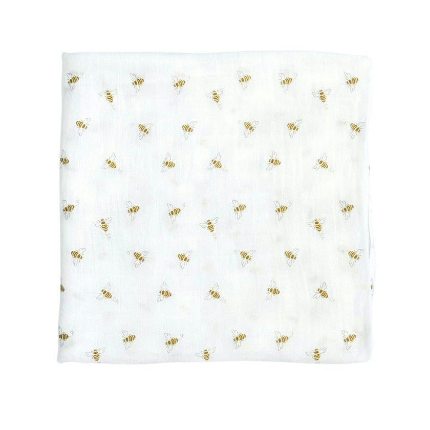 Bamboo Muslin Swaddle Blanket in Rosie Posie