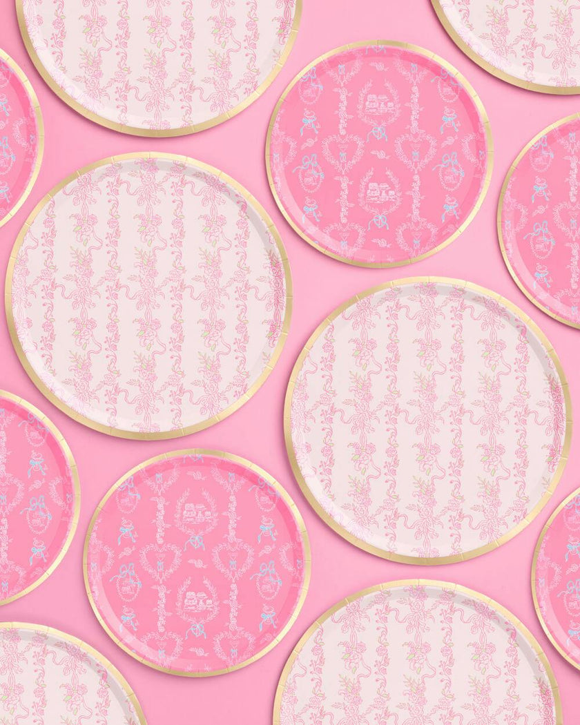 Romance Plates - 32 paper plates, 2 sizes