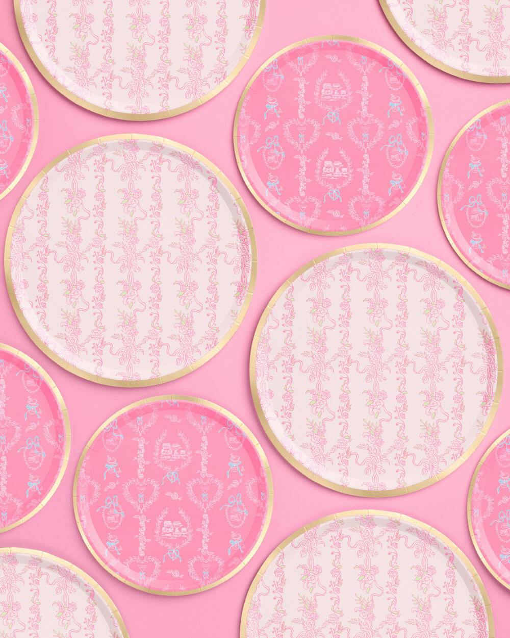 Romance Plates - 32 paper plates, 2 sizes