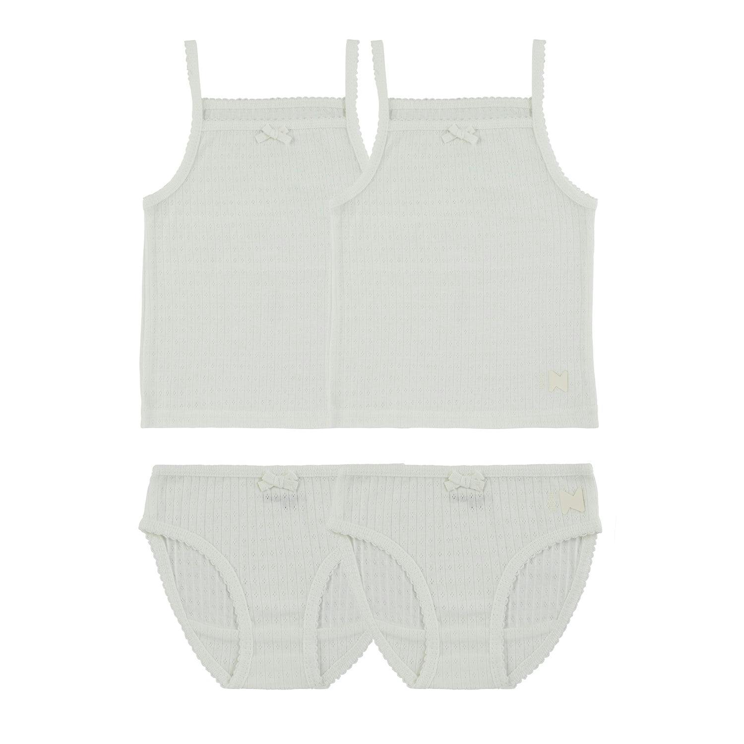 Pointelle Girls Underwear Set