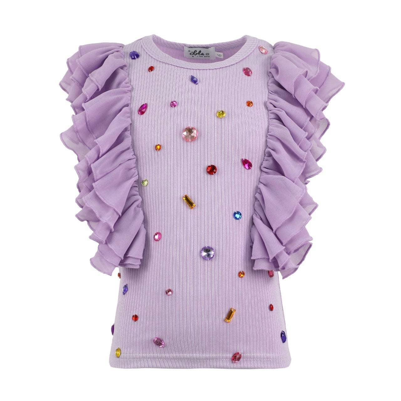 Bejeweled Gem Tank Lavender