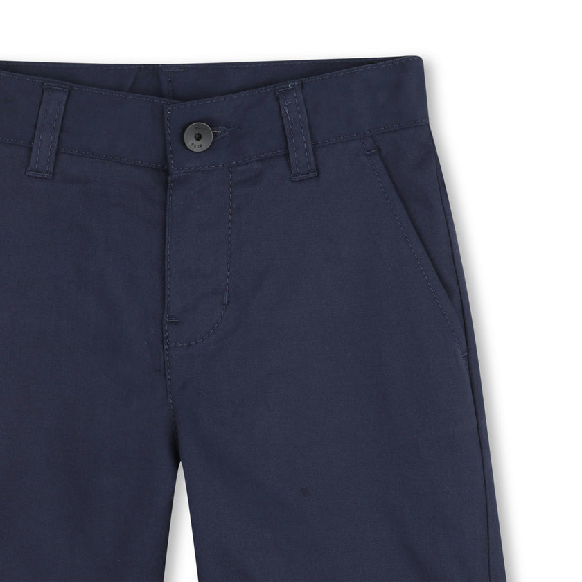 Navy Casual Folded Shorts