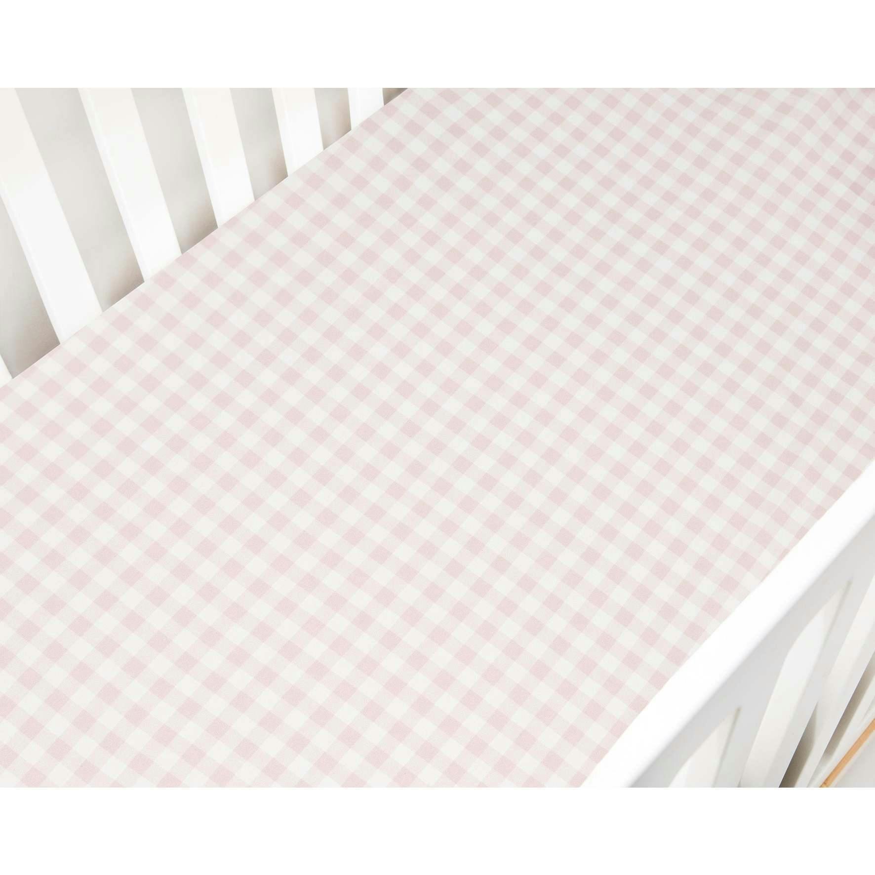 Picnic Gingham Crib Sheet