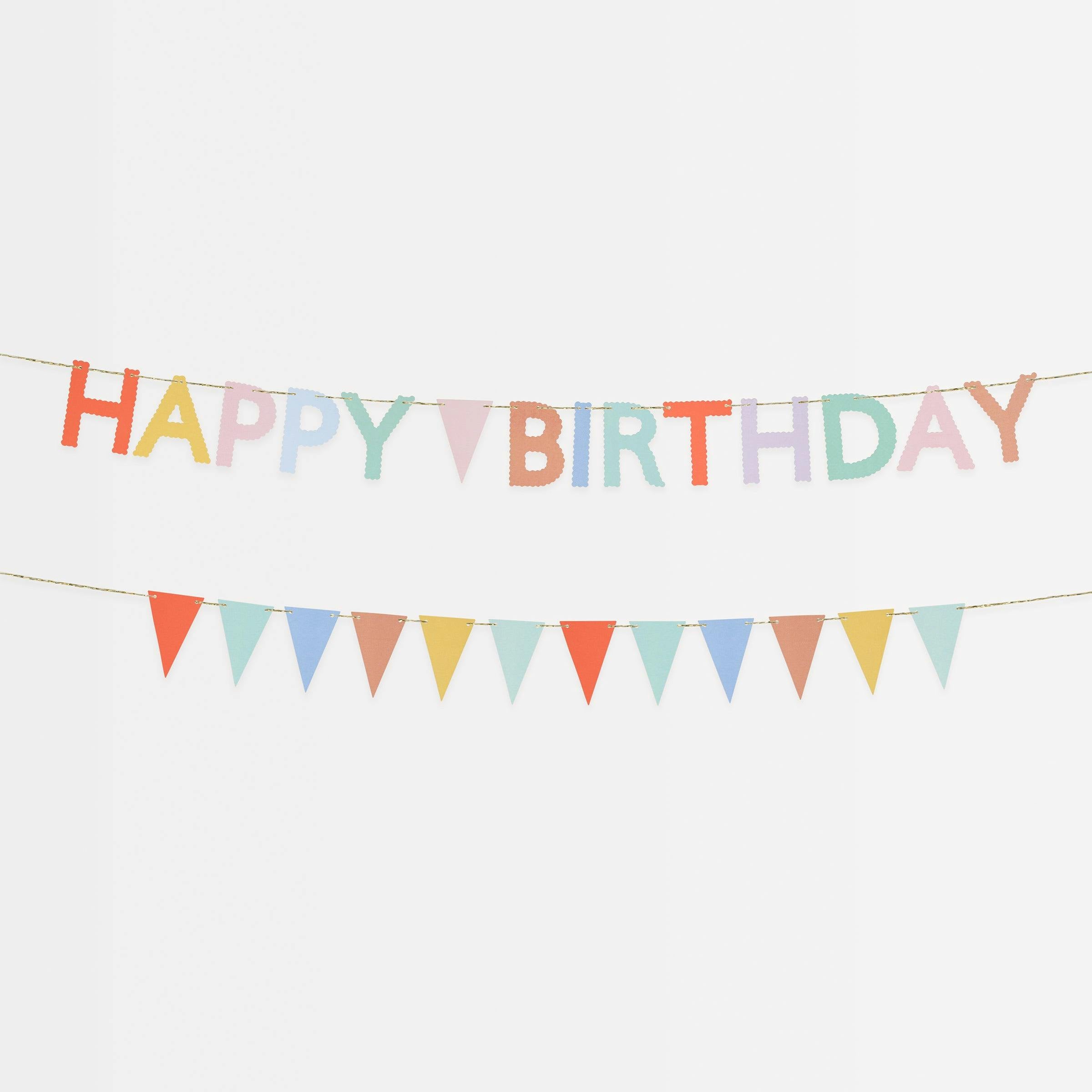Happy Birthday Mini Matchbox Garland Set