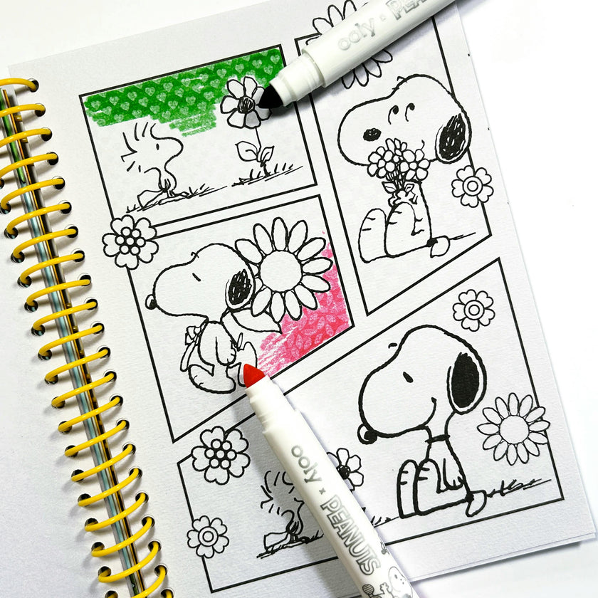 OOLY x Peanuts Coloring Activity & Sticker Kit
