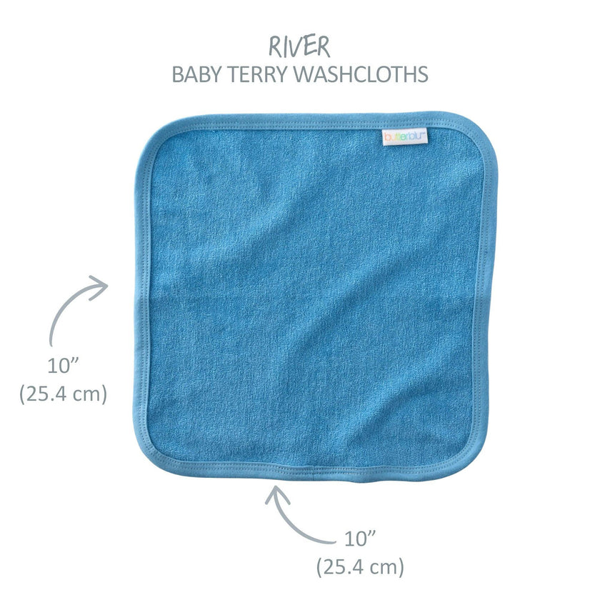 RIVER 10-Pack Baby Wash Cloths