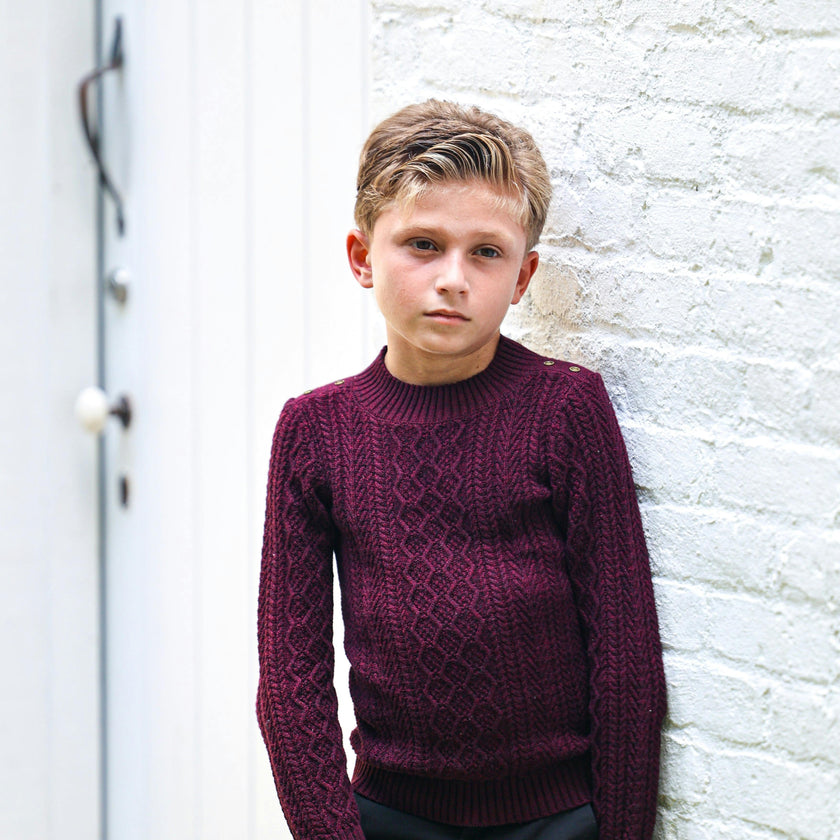Marled Multi Knit Crew Fit Sweater