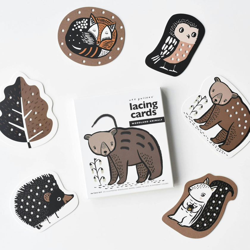 Woodland Lacing Cards